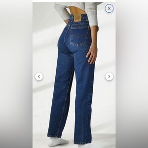 Levi's 505 vintage Relaxed Fit Jeans in Deep Indigo, Sz 26x26